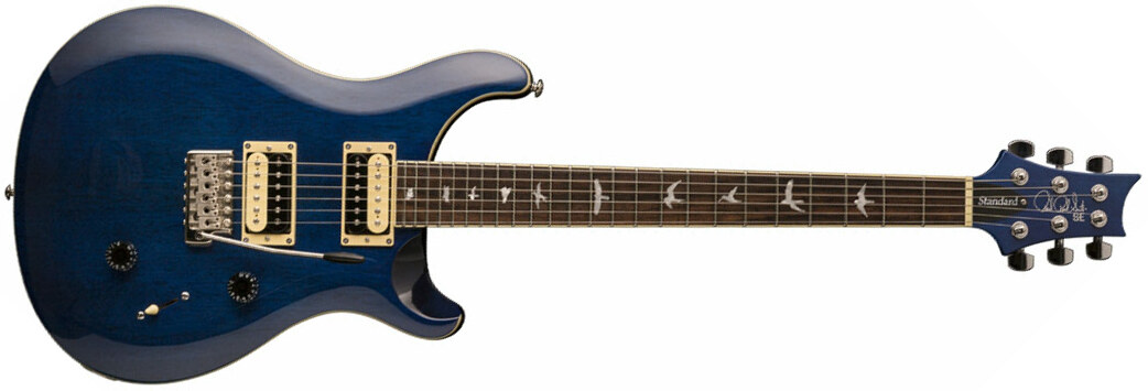 Prs Se Standard 24 Trans Blue - Guitare Électrique Double Cut - Main picture