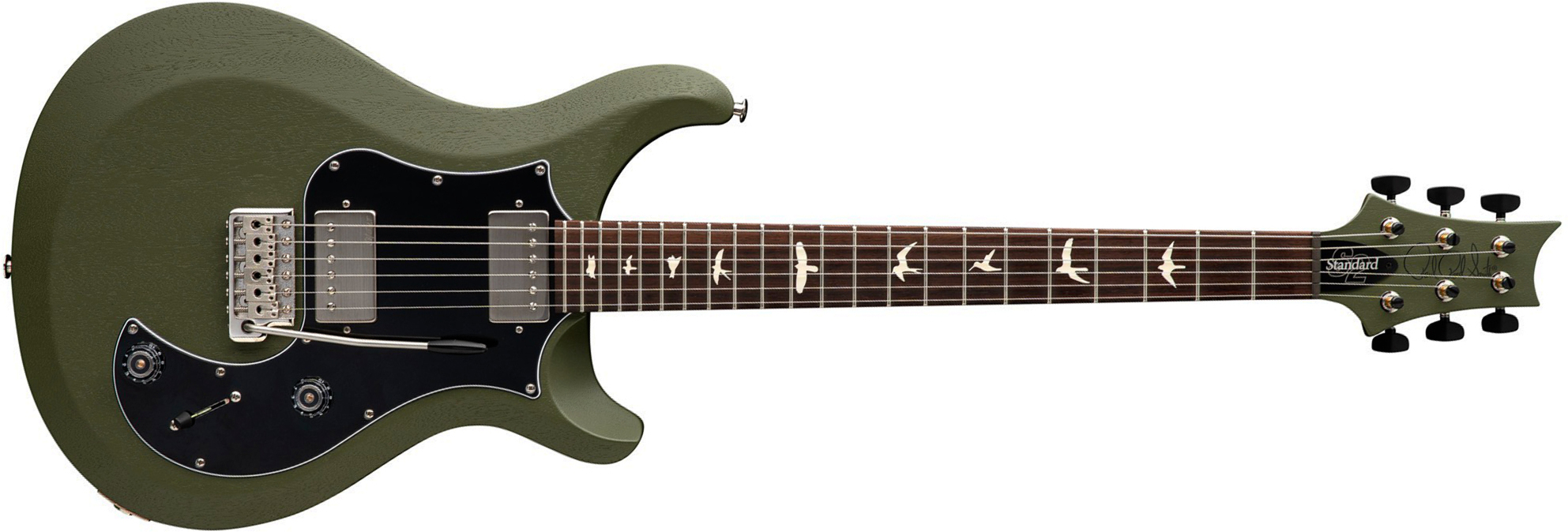 Prs Standard 22 S2 Usa 2h Trem Rw - Matcha Green Satin - Guitare Électrique Double Cut - Main picture