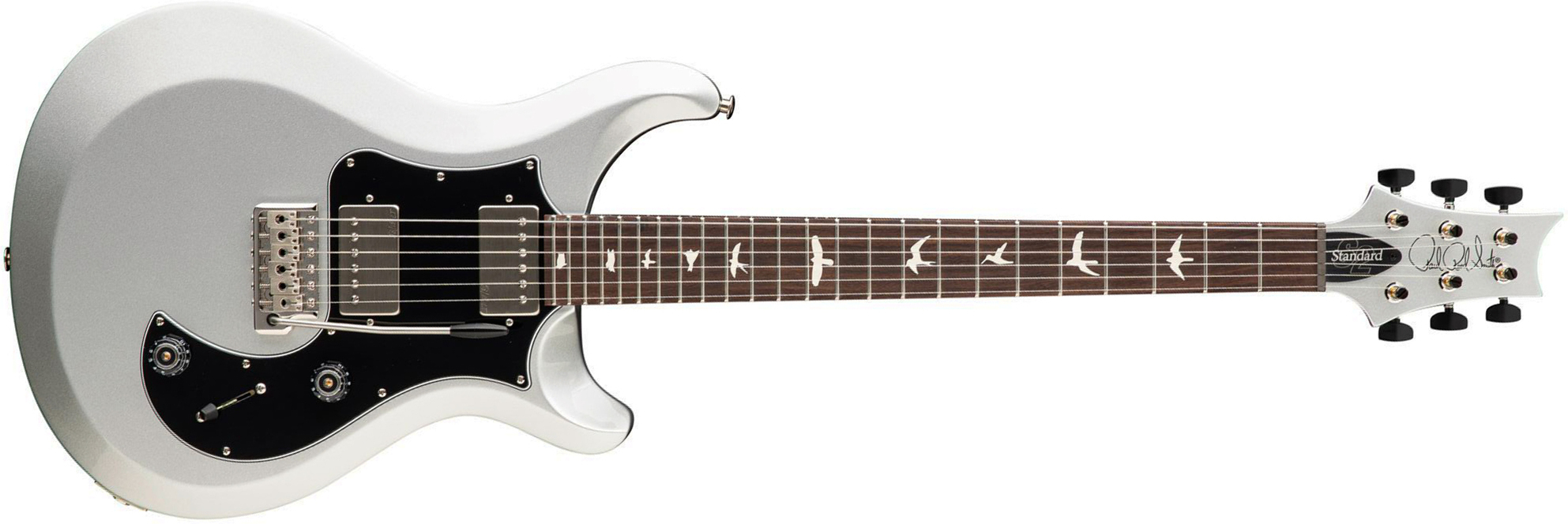 Prs Standard 24 S2 Usa 2h Trem Rw - Platinum Metallic - Guitare Électrique Double Cut - Main picture