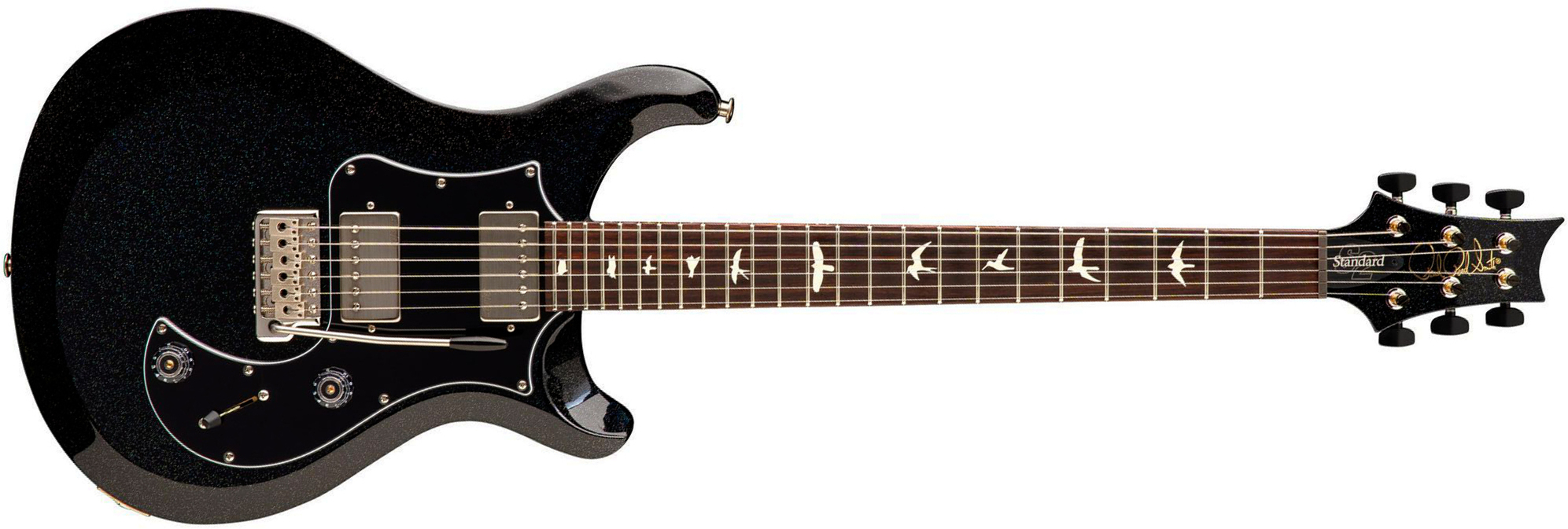 Prs Standard 24 S2 Usa 2h Trem Rw - Black Rainbow Holoflake - Guitare Électrique Double Cut - Main picture