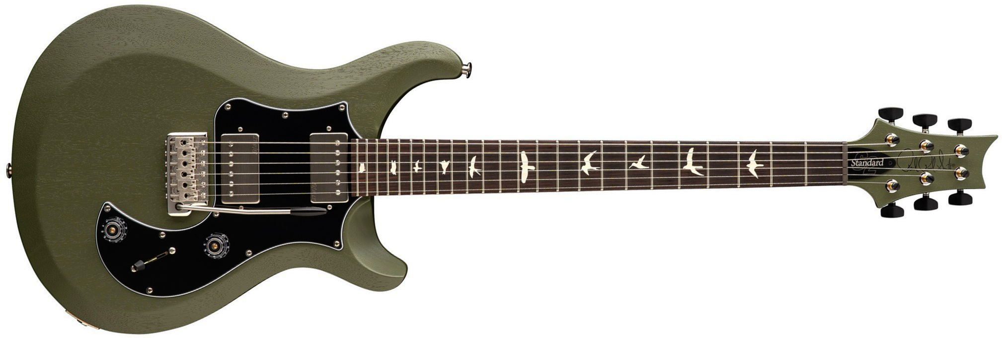 Prs Standard 24 S2 Usa 2h Trem Rw - Matcha Green Satin - Guitare Électrique Double Cut - Main picture