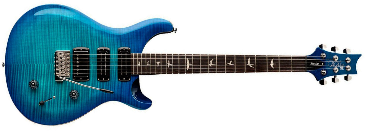 Prs Studio Se 1h 2mh Trem Rw - Lake Blue - Guitare Électrique Double Cut - Main picture