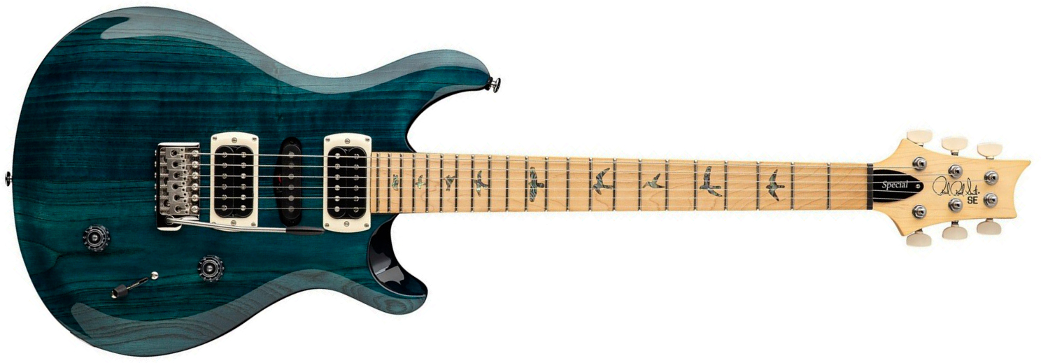 Prs Swamp Ash Special Se (wing Tuners) Hsh Trem Mn - Iridescent Blue - Guitare Électrique Double Cut - Main picture