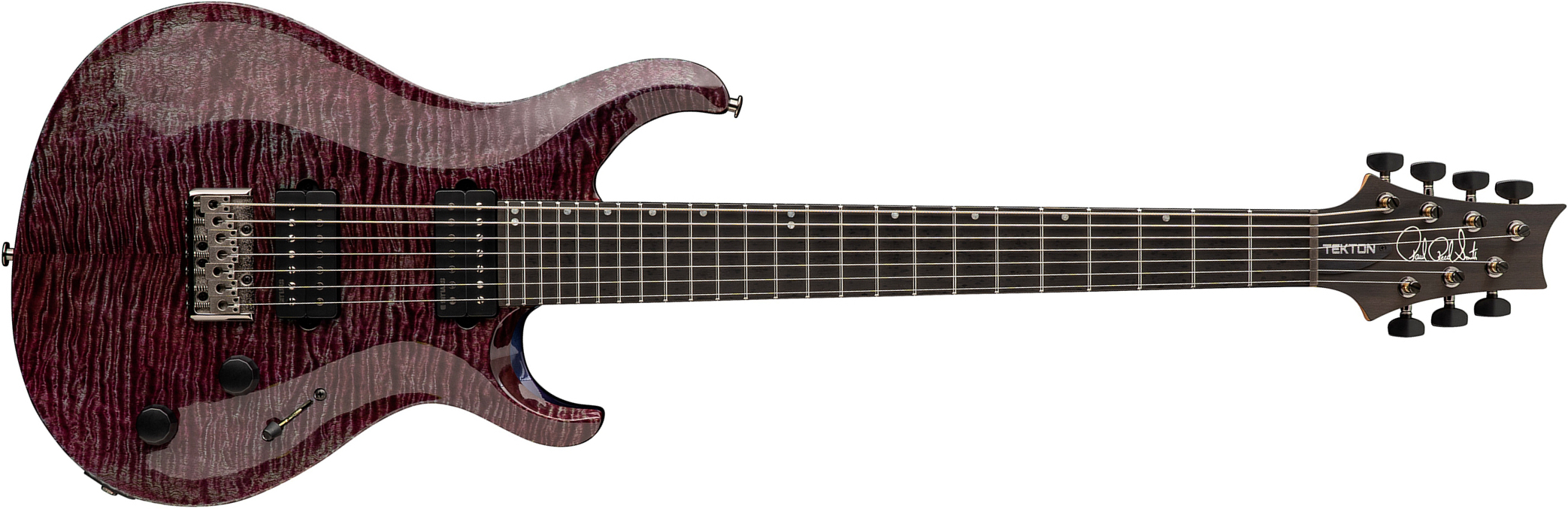 Prs Tekton Svn Usa 7c Baryton 2h Ht Eb - Violet Tourmaline - Guitare Électrique Baryton - Main picture