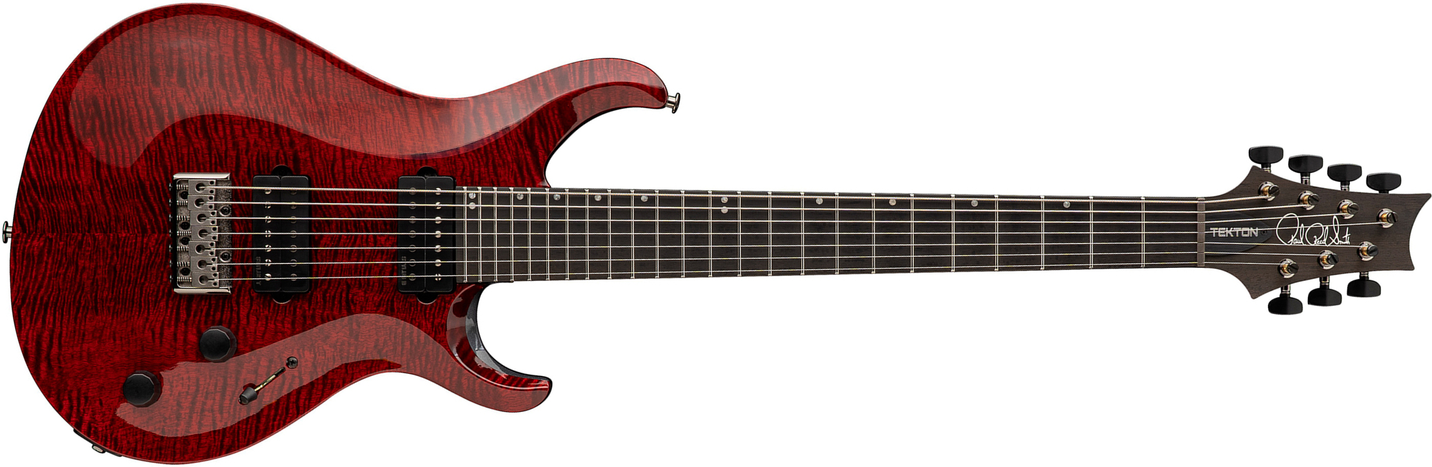 Prs Tekton Svn Usa 7c Baryton 2h Ht Eb - Bloodstone Red - Guitare Électrique Baryton - Main picture