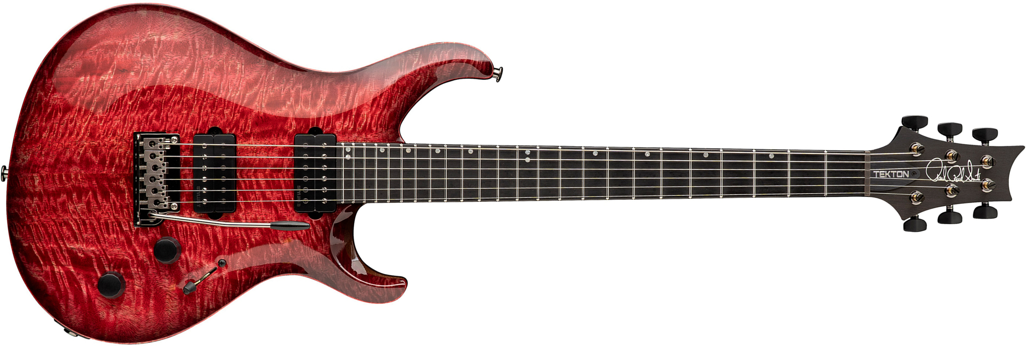 Prs Tekton T Usa 2h Trem Eb - Fuschia Aura - Guitare Électrique Double Cut - Main picture