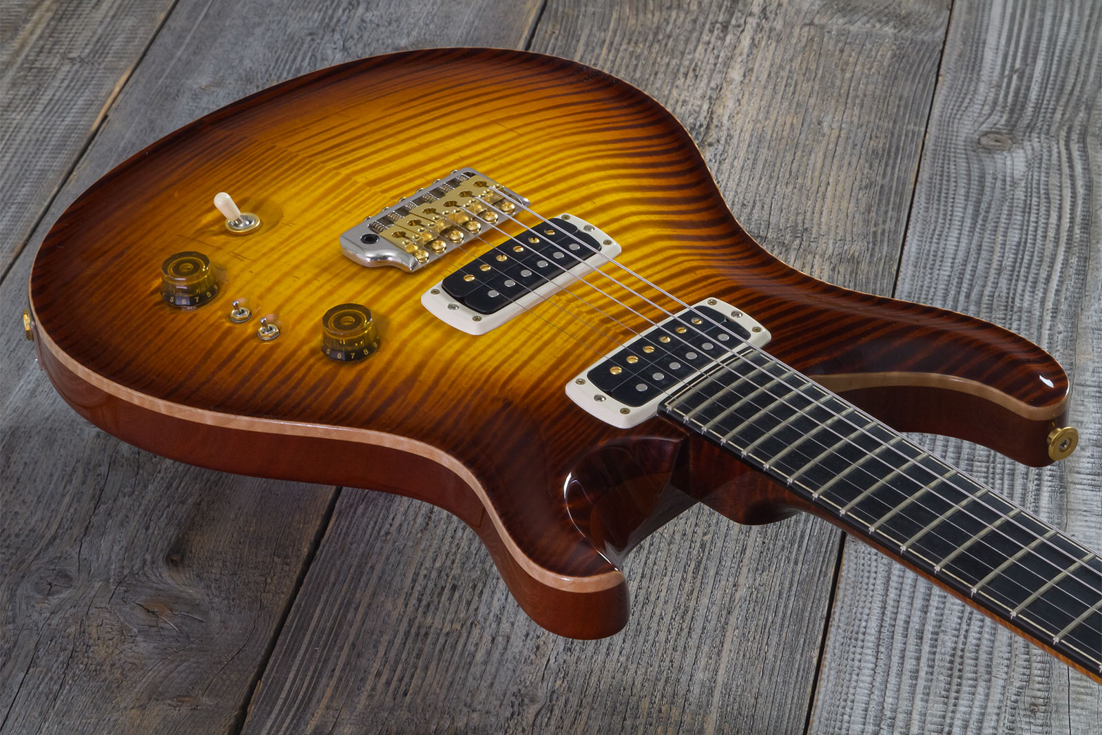 Prs Custom 24-08 Private Stock Hand-signed Usa 2h Trem Rw #0385255 - Mccarty Glow - Guitare Électrique Double Cut - Variation 2