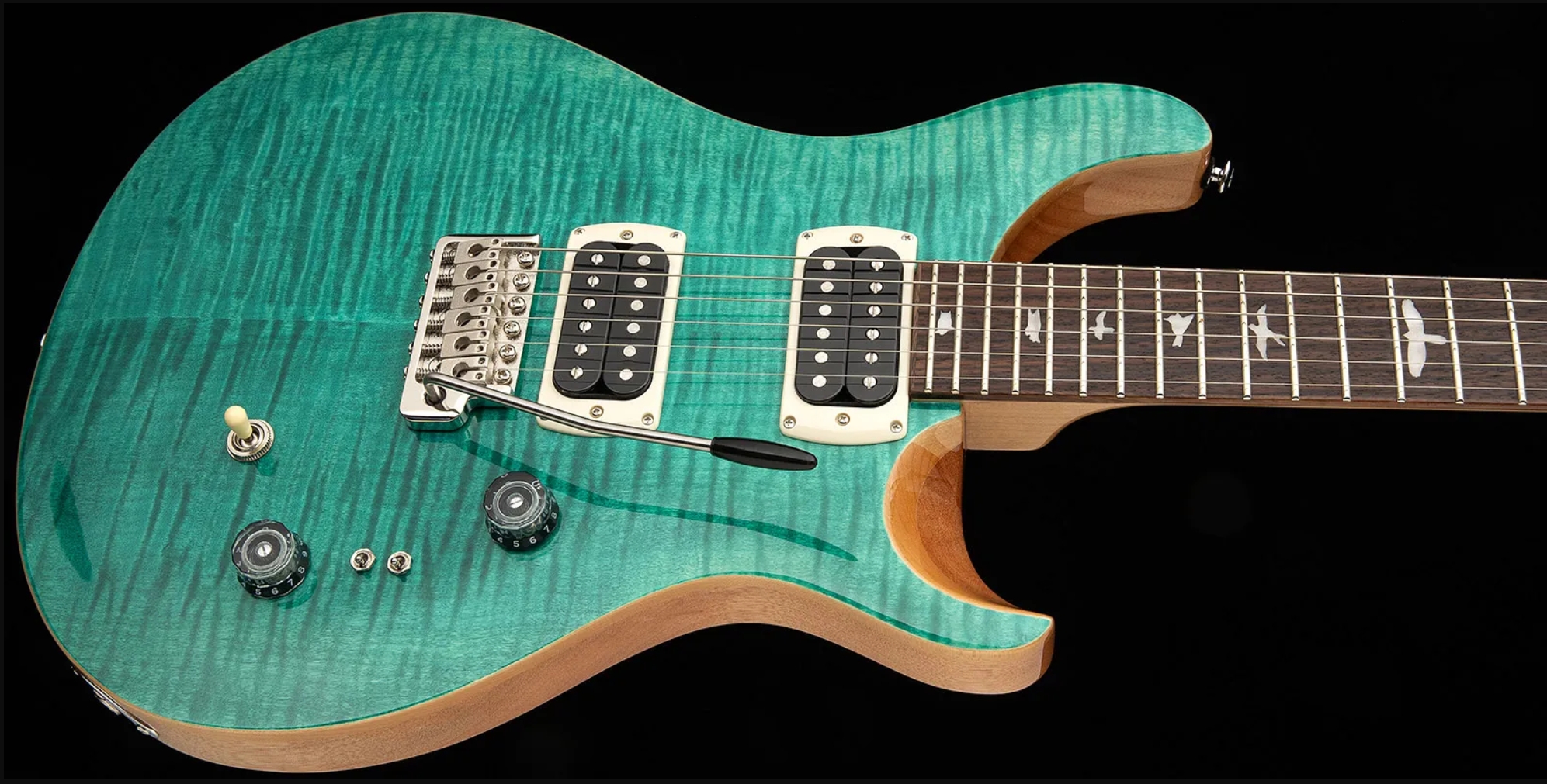Prs Custom 24-08 Se (wing Tuners) 2h Trem Rw - Turquoise - Guitare Électrique Double Cut - Variation 2