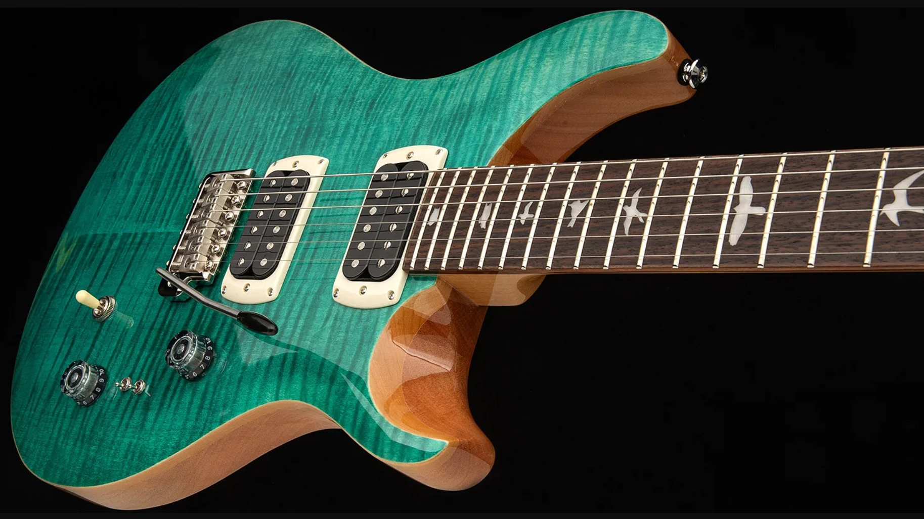 Prs Custom 24-08 Se (wing Tuners) 2h Trem Rw - Turquoise - Guitare Électrique Double Cut - Variation 3