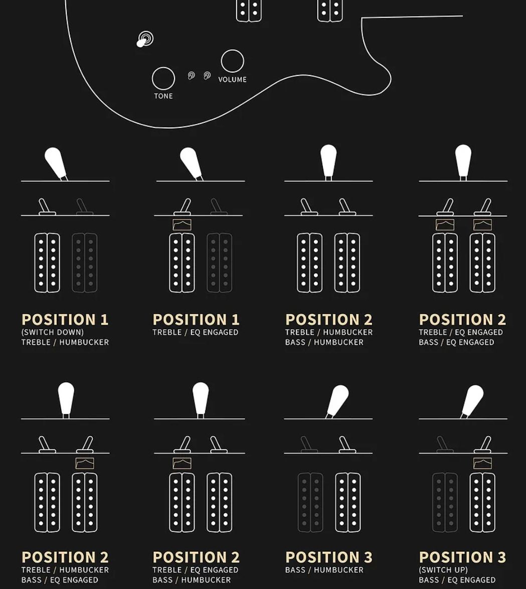 Prs Custom 24-08 Usa 2h Tci Trem Rw - Charcoal - Guitare Électrique Double Cut - Variation 5