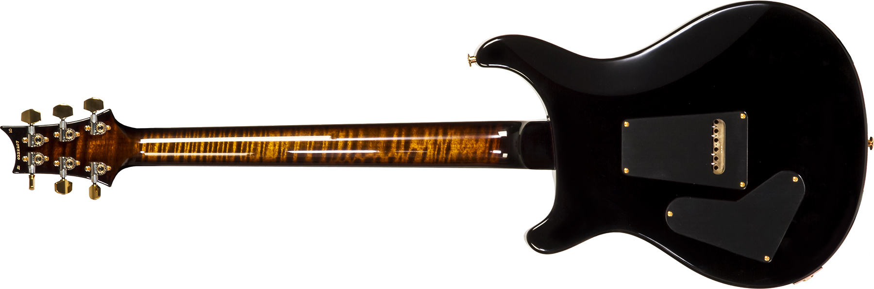 Prs Custom 24 10 Top Usa 2h Trem Rw #21-0332207 - Black Gold Burst - Guitare Électrique Double Cut - Variation 1
