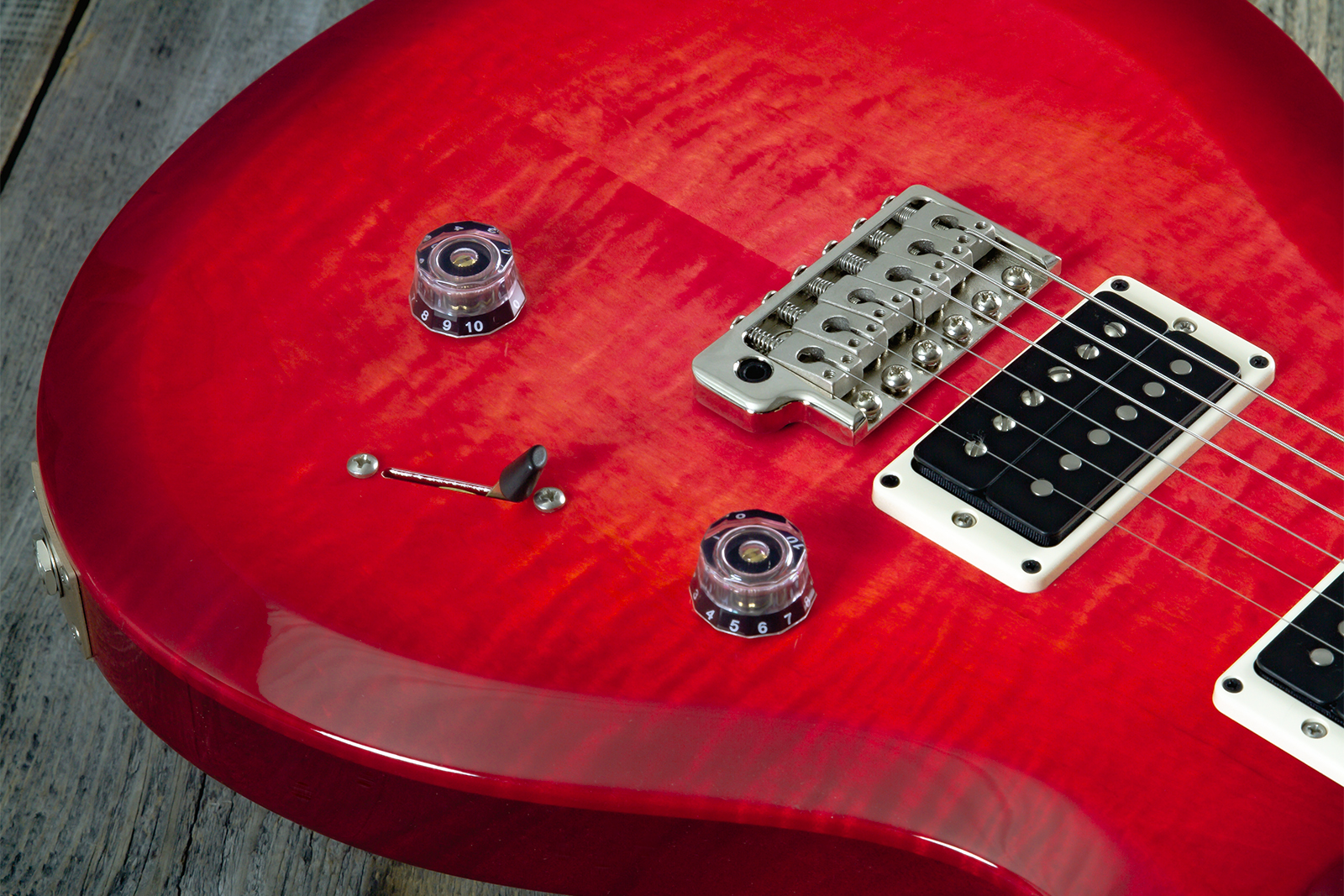 Prs Custom 24 10th Ann. S2 Ltd Usa 2h 85/15 Ht Rw - Bonni Pink Cherry Burst - Guitare Électrique Double Cut - Variation 3