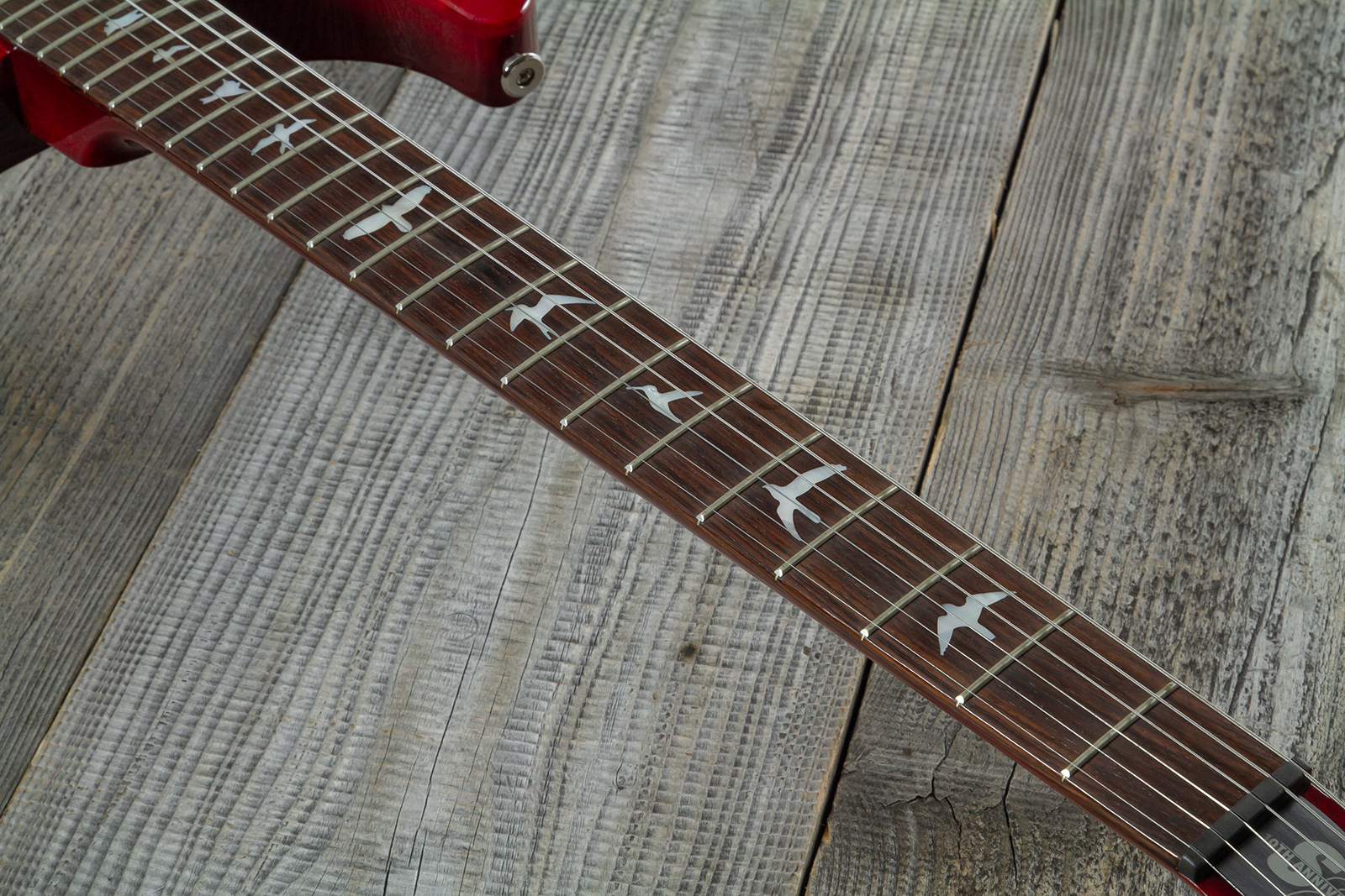 Prs Custom 24 10th Ann. S2 Ltd Usa 2h 85/15 Ht Rw - Bonni Pink Cherry Burst - Guitare Électrique Double Cut - Variation 5