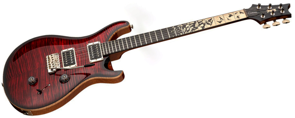 Prs Custom 24 Birds Of A Feather Usa Ltd 2h Trem Eb/mn - Blood Red - Guitare Électrique Double Cut - Variation 2
