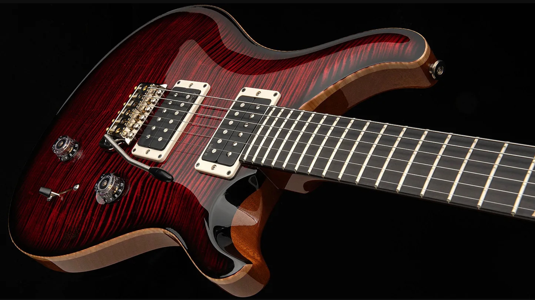 Prs Custom 24 Birds Of A Feather Usa Ltd 2h Trem Eb/mn - Blood Red - Guitare Électrique Double Cut - Variation 3