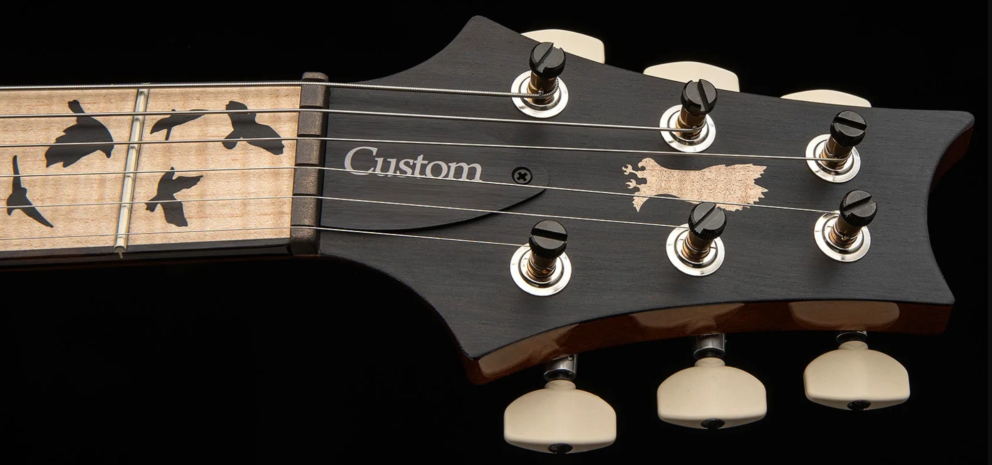 Prs Custom 24 Birds Of A Feather Usa Ltd 2h Trem Eb/mn - Blood Red - Guitare Électrique Double Cut - Variation 6