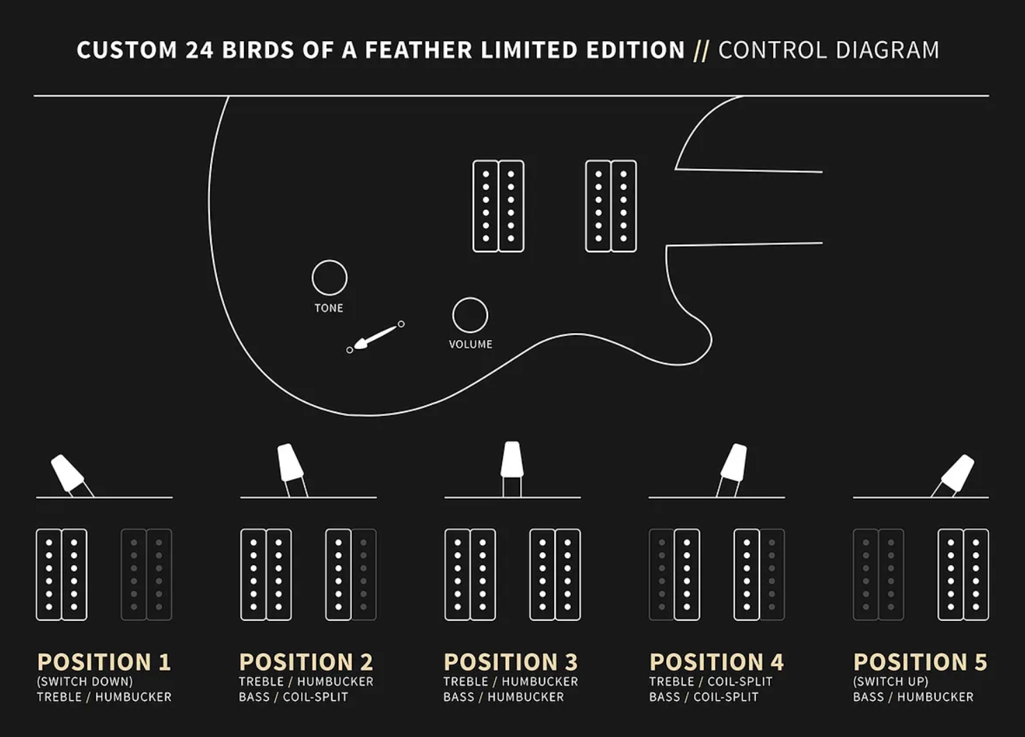 Prs Custom 24 Birds Of A Feather Usa Ltd 2h Trem Eb/mn - Blood Red - Guitare Électrique Double Cut - Variation 7