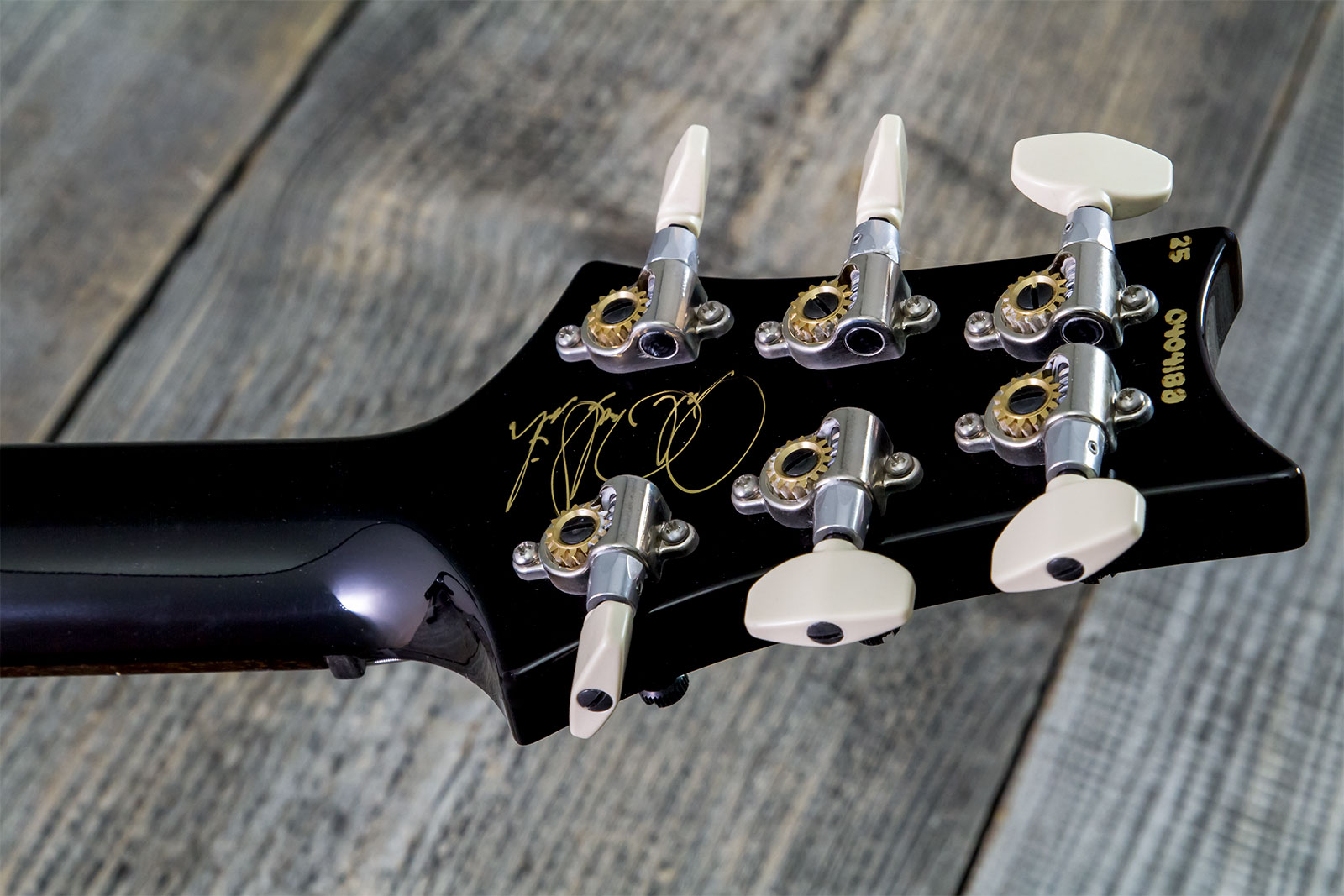 Prs Custom 24 Hand-signed Usa 2h Trem Rw #0400035 - Black Gold Wraparound Burst - Guitare Électrique Double Cut - Variation 9