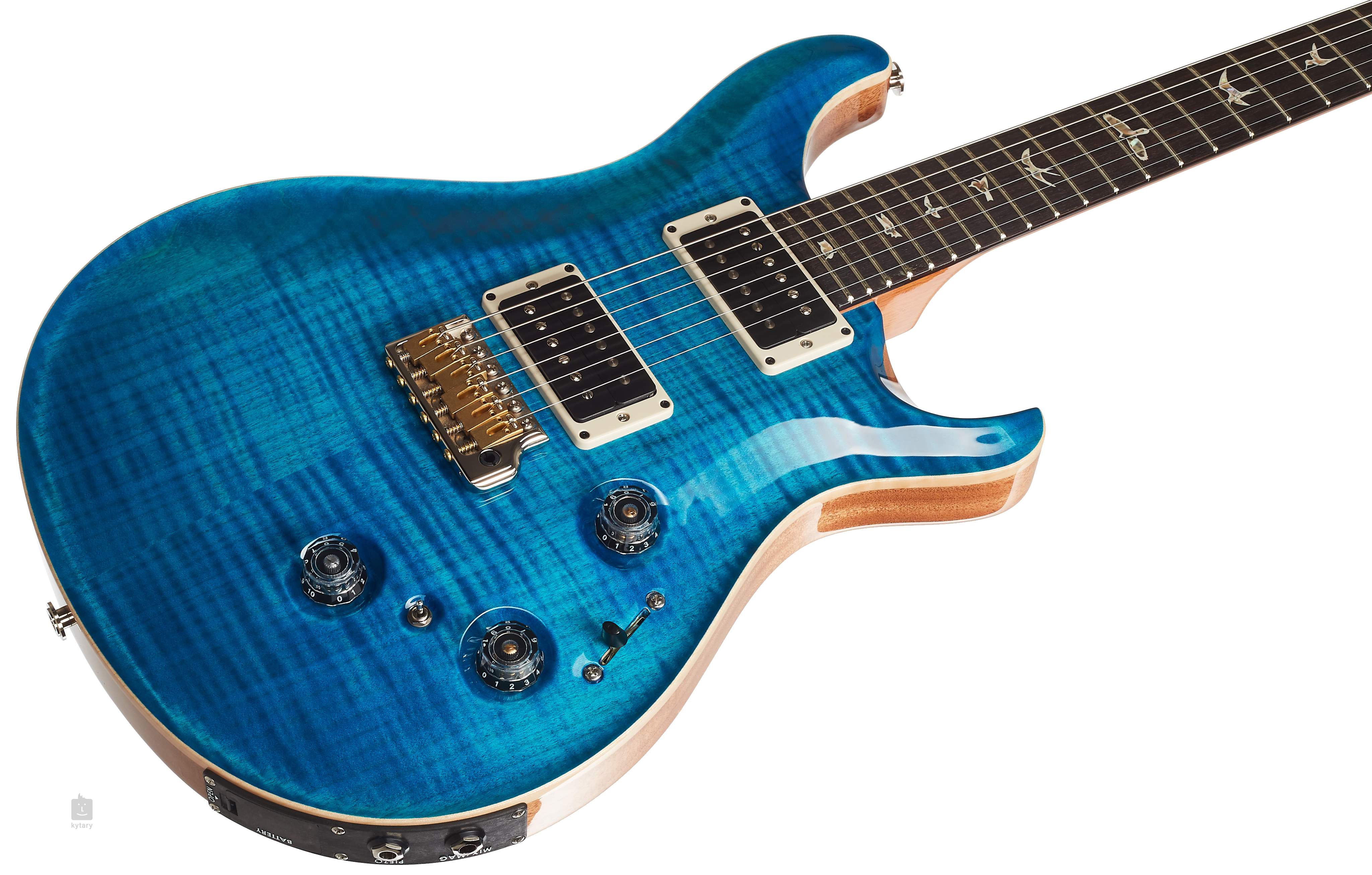 Prs Custom 24 Piezo Usa Hh Trem Rw - Aquamarine - Guitare Électrique Double Cut - Variation 2