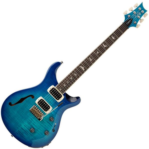 ギター PRS 2024 SE Custom24 Semi-Hollow Piezo Prs SE Custom 24 Semi-Hollow Piezo (Wing Tuners) - lake blue Semi
