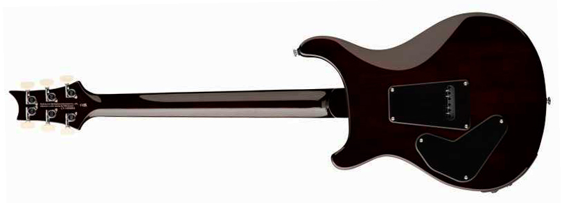 Prs Custom 24 Semi Hollow Piezo Se (wing Tuners) 2h Ht Rw - Orange Tiger Smokeburst - Guitare Électrique 1/2 Caisse - Variation 1