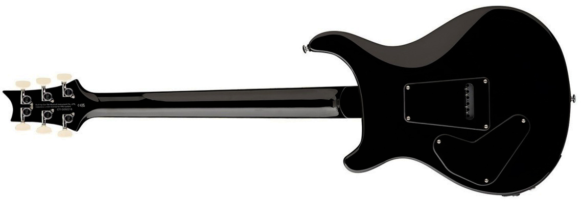 Prs Custom 24 Semi Hollow Piezo Se (wing Tuners) 2h Ht Rw - Charcoal Burst - Guitare Électrique 1/2 Caisse - Variation 1