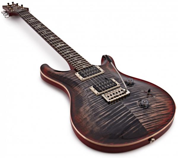 Guitare électrique solid body Prs USA Custom 24 - charcoal cherry burst