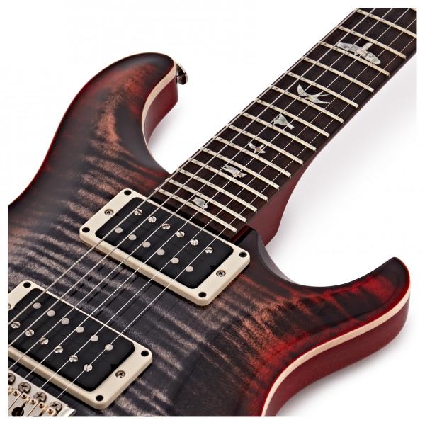 Guitare électrique solid body Prs USA Custom 24 - charcoal cherry burst