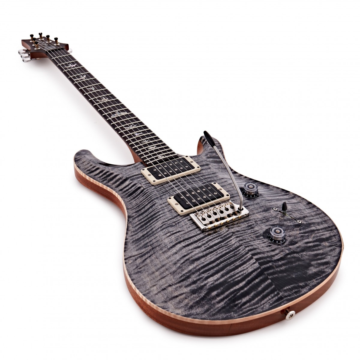 Prs Custom 24 Usa Hh Trem Rw - Charcoal Burst - Guitare Électrique Double Cut - Variation 2