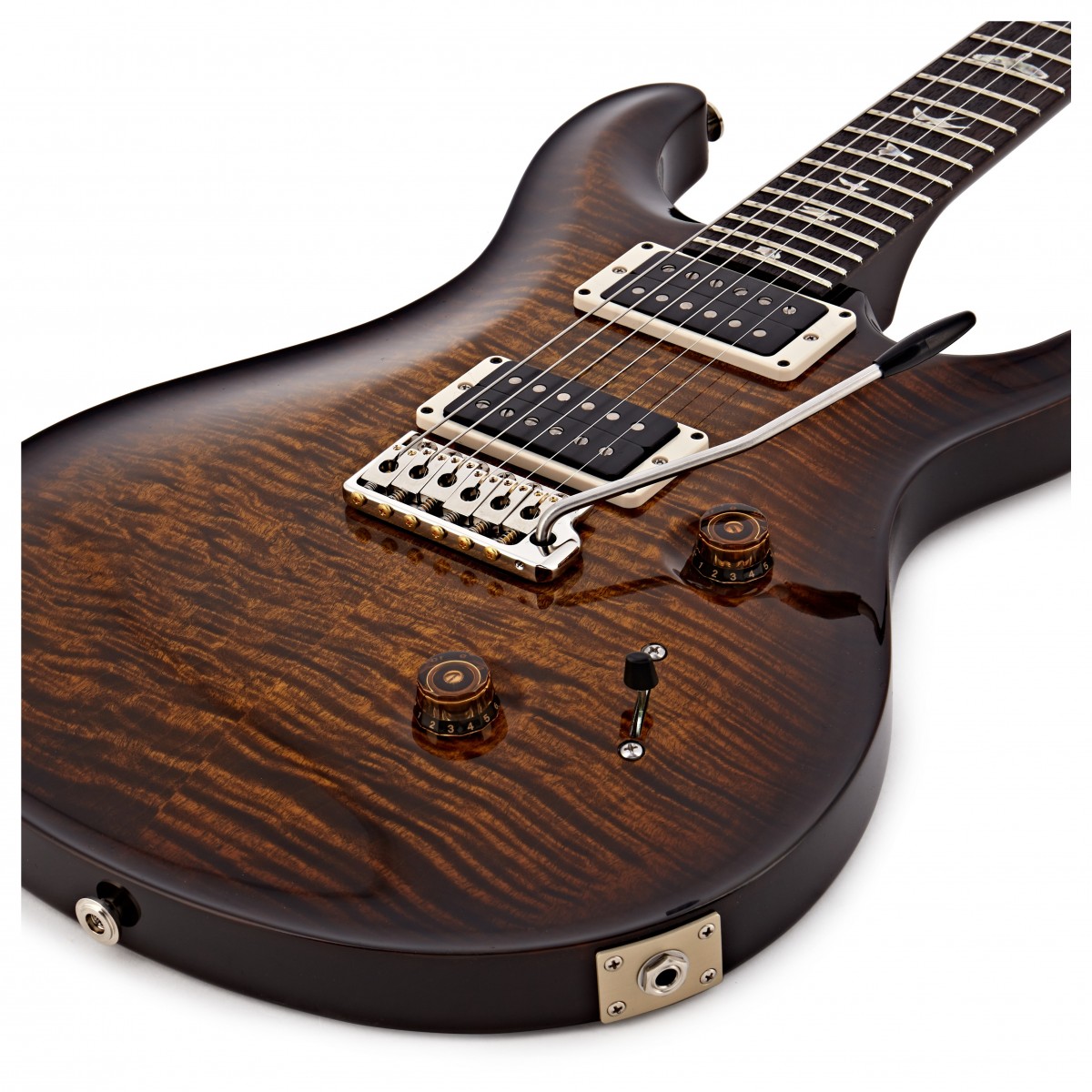 Prs Custom 24 Usa Hh Trem Rw - Black Gold Burst - Guitare Électrique Double Cut - Variation 3