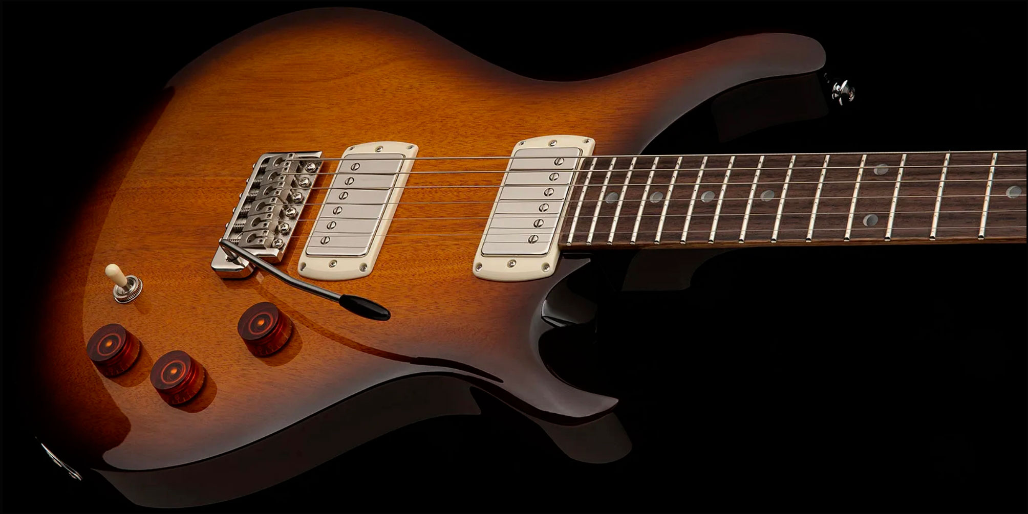 Prs David Grissom Dgt Se Signature 2h Trem Rw - Mccarty Tobacco Sunburst - Guitare Électrique Double Cut - Variation 1