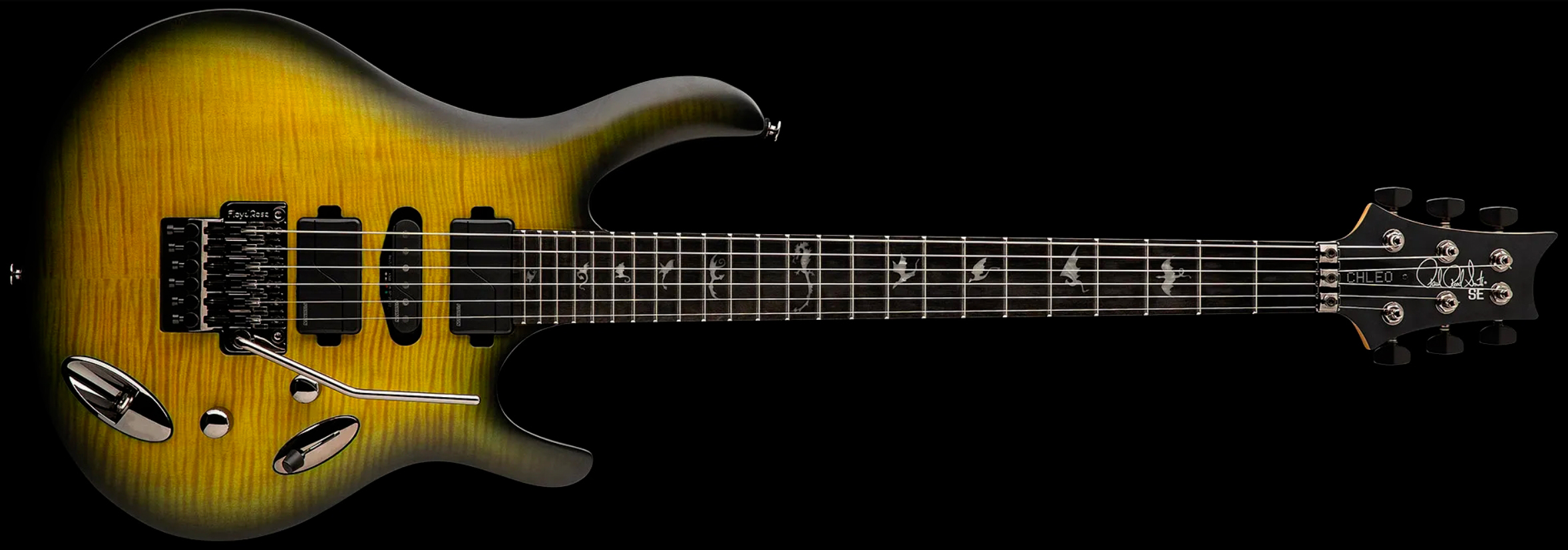 Prs Herman Li Chleo Se Signature Hsh Fishman Fluence Fr Eb - Mantis Burst - Guitare Électrique MÉtal - Variation 2