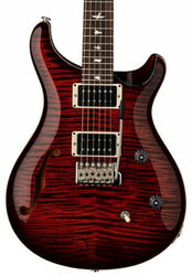 Guitare électrique double cut Prs USA Bolt-On CE 24 Semi-Hollow - Fire red burst