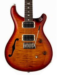 Guitare électrique 1/2 caisse Prs USA Bolt-On CE 24 Semi-Hollow - dark cherry sunburst