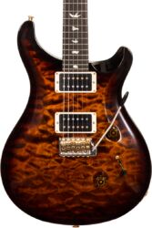 Guitare électrique double cut Prs USA Custom 24 10 Top #21-0332207 - Black gold burst