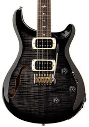 Guitare électrique 1/2 caisse Prs SE Custom 24 Semi-Hollow Piezo (Wing Tuners) - charcoal burst