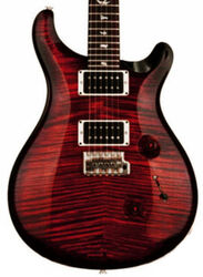 Guitare électrique double cut Prs USA Custom 24 - Fire red burst
