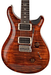 Guitare électrique double cut Prs USA Custom 24 - Orange tiger