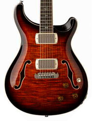 Guitare électrique 1/2 caisse Prs SE Hollowbody II Piezo (Wing Tuners) - Orange Tiger Smokeburst