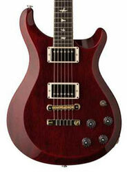 Guitare électrique double cut Prs USA S2 McCarty 594 Thinline - Vintage cherry