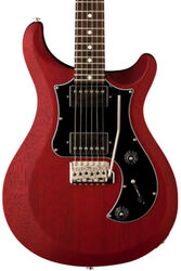 Guitare électrique double cut Prs USA S2 Standard 24 Satin - Vintage cherry