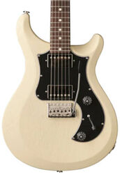 Guitare électrique double cut Prs USA S2 Standard 24 Satin - Antique white