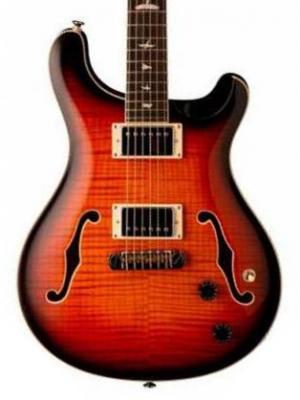 Guitare électrique 1/2 caisse Prs SE Hollowbody II 2021 - Tri-color sunburst