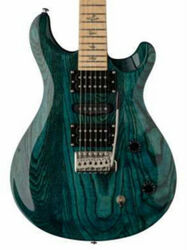 Guitare électrique double cut Prs SE Swamp Ash Special - Iridescent blue
