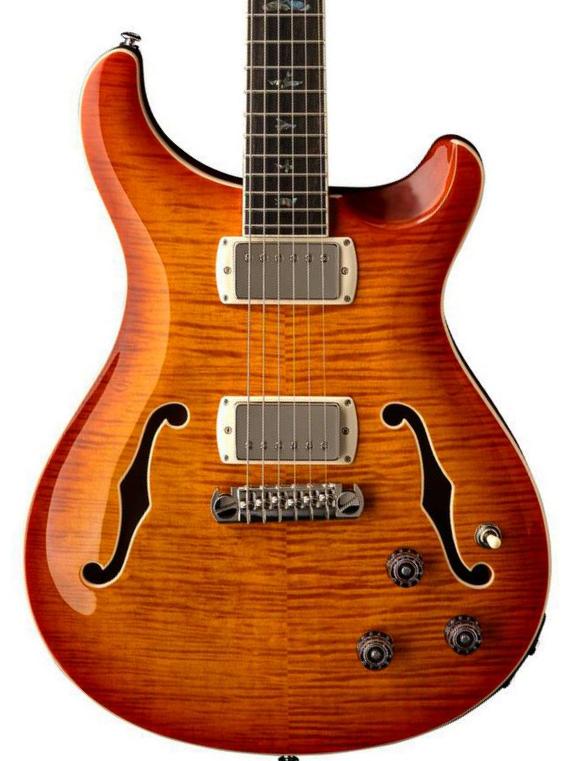 Guitare électrique 1/2 caisse Prs SE Hollowbody II Piezo (Wing Tuners) - Vintage sunburst