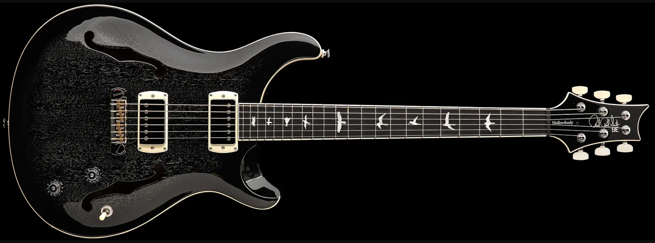 Prs Hollowbody Standard Se 2h Ht Eb - Dog Hair Smokeburst - Guitare Électrique 1/2 Caisse - Variation 2