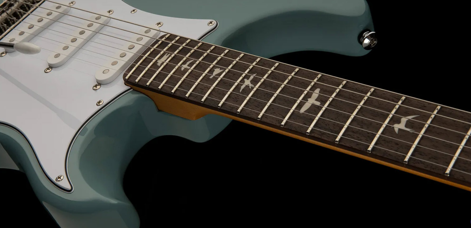 Prs John Mayer Se Silver Sky Rosewood Signature 3s Trem Rw - Storm Gray - Guitare Électrique Forme Str - Variation 1