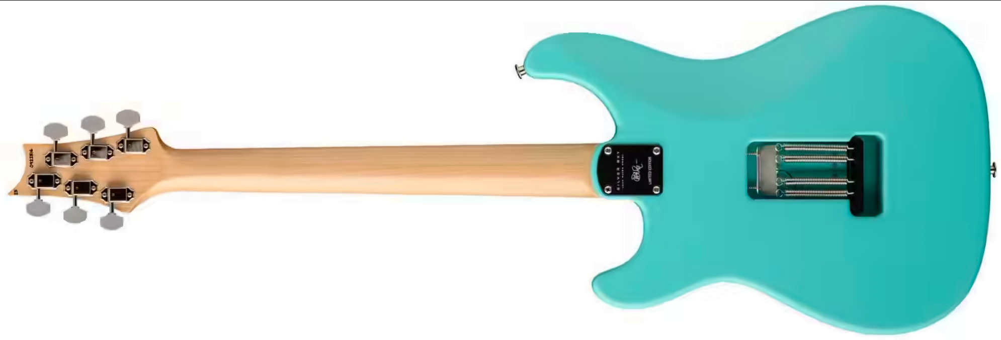 Prs John Mayer Silver Sky Bolt-on Usa Ltd Trem 3s Rw - Wild Blue Satin - Guitare Électrique Double Cut - Variation 1