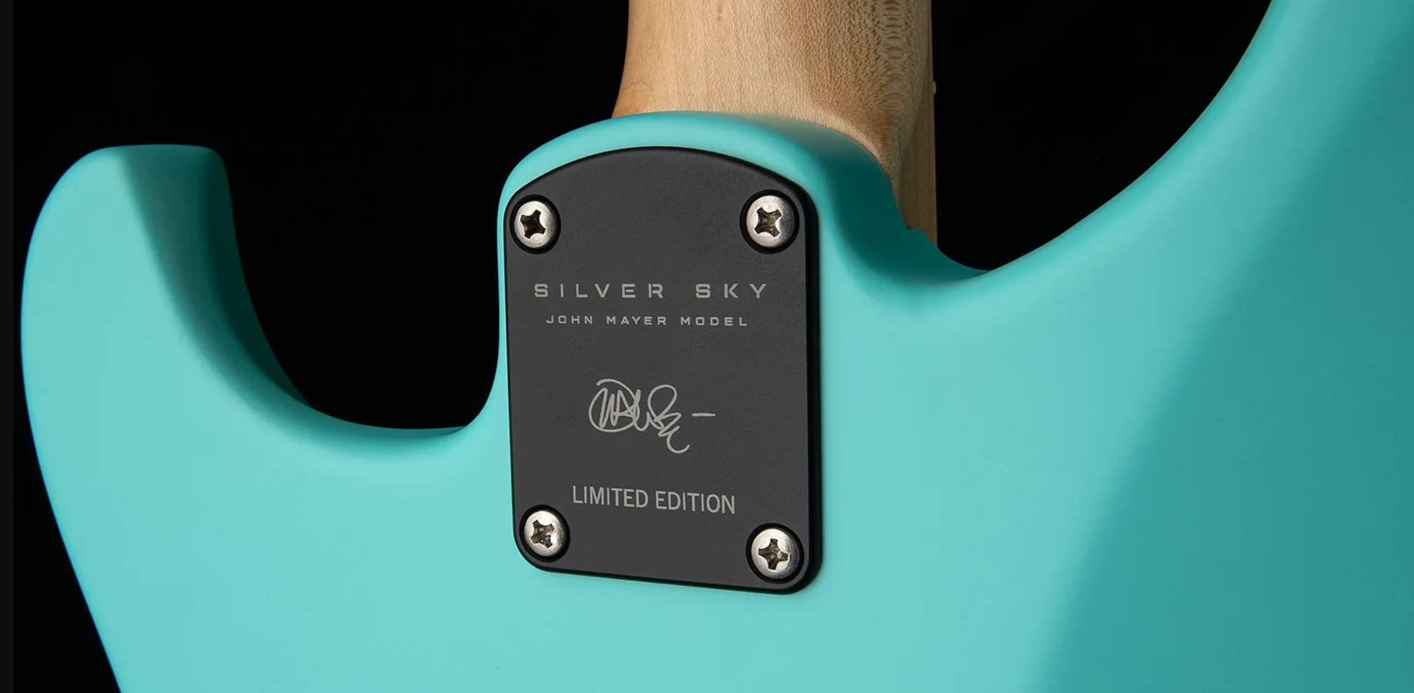Prs John Mayer Silver Sky Bolt-on Usa Ltd Trem 3s Rw - Wild Blue Satin - Guitare Électrique Double Cut - Variation 4