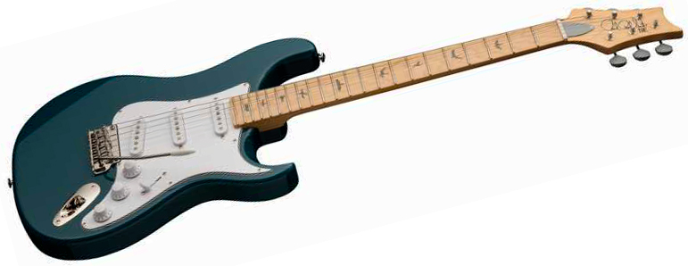 Prs John Mayer Silver Sky Maple Se Signature 3s Trem Mn - Nylon Blue - Guitare Électrique Forme Str - Variation 2